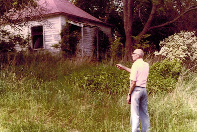 Ray Peterson on Elm St in Consol, IA